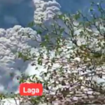 VIDEO! Erupsi Gunung Ile Lewotolok, Masyarakat Panik Berhamburan ke Luar Rumah