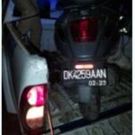 Motor milik korban saat dievakuasi