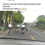 Pengendara Kesal, Pesepeda Pakai Semua Badan Jalan Viral di Media Sosial