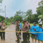 Lokasi Longsor di Negeri Siri Sori Islam, telah dipasang Police Line.