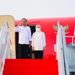 Presiden Joko Widodo didampingi Ibu Iriana Joko Widodo bertolak ke Provinsi Nusa Tenggara Timur (NTT) untuk melakukan kunjungan kerja pada Kamis, 21 Juli 2022.