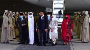 presiden jokowi tiba di abu dhabi