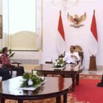 Presiden Joko Widodo menerima Menteri Pemuda dan Olahraga Zainudin Amali dan Ketua Umum PSSI Mochamad Iriawan di Istana Merdeka, Jakarta, Rabu, 3 Agustus 2022