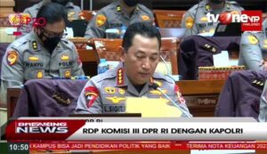 Raker Komisi III DPR dengan Kapolri.