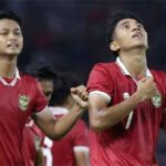 Pemain Indonesia U-20 merayakan kemenangan atas Vietnam