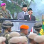 Wapres Maruf Amin menetapkan Komcad TNI di Pusdiklatpassus Kopassus Bandung. (tangkapan layar Youtube Wapres RI)