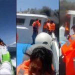 Kapal Cantika 77 Rute Kupang-Alor Terbakar di Perairan Kabupaten Kupang.