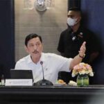 Menko Marvest Luhut Binsar Pandjaitan pimpin rapat terbatas persiapan KTT G-20 di Nusa Dua Bali, Selasa (4/10/2022).