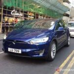 Mobil listrik Tesla Model X.