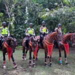 Patroli berkuda, Amankan Pelaksanaan KTT G20 di Nusa Dua.