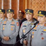 Wakapolri Komjen Pol. Gatot Eddy Pramono memberikan keterangan usai membuka latihan pra-Operasi Puri Agung 2022 untuk pengamanan KTT G20.