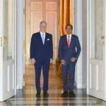 Presiden Joko Widodo melakukan pertemuan dengan Raja Belgia Philippe Leopold Louis Marie di Istana Laeken, Brussels, Rabu, 14 Desember 2022.