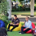 Walikota Denpasar I Gusti Ngurah Jaya Negara bersama Wakil Walikota Denpasar saat jumpa media di Inna Bali Heritage Denpasar, Senin (19/12/2022).