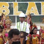 Presiden Jokowi saat meresmikan bendungan Tamblang yang terletak di Kabupaten Buleleng, Bali