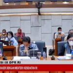 Suasana rapat denga pendapat yang digelar komisi X DPR RI. (Foto: screenshoot kanal Komisi IX DPR RI Channel)