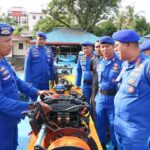 Ditpolairud Polda Maluku Gelar Alsus di dermaga Markas Polairud Ambon.