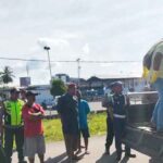 Penemuan mayat Arsad diatas mobil pick up di Pelabuhan Yos soedarso Ambon.