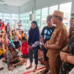 Kondisi korban kebakaran yang saat ini sedang menempati gedung milik PT Pelni akan dipindahkan ke lokasi pasar gotong royong Ambon.