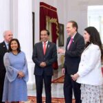 Presiden Joko Widodo menerima kunjungan delapan anggota kongres Amerika Serikat pada Rabu, (3/5/2023) di Istana Merdeka, Jakarta. (Foto: BPMI Setpres/Muchlis Jr)