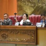 Puan Maharani saat memimpin rapat paripurna di Gedung Nusantara II, Senayan, Jakarta, Jumat (19/5/2023). (Foto: ParlementaariaJaka/nr)