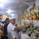 Bupati Jembrana I Nengah Tamba bersama jajaran Forkopimda hadir dalam upacara Pengabenan Kolektif bertempat di Bangsal Pengabenan Kolektif Desa Adat Yehembang, Senin (10/7/2023). (Foto: M-011)