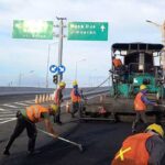 Perbaikan yang dilakukan sebelumnya di ruas jalan tol Bali Mandara. (Foto: Istimewa)