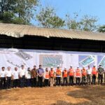 Acara Groundbreaking pembangunan tekonlogi RDF di Tempat Pembuangan Akhir (TPA) Cimenteng, Kabupaten Sukabumi. (Foto: istimewa)