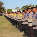 Pelantikan Polisi Banjar digelar di lapangan Niti Mandala Renon Denpasar, Kamis (10/8/2023). (Foto: Humas Polda Bali)