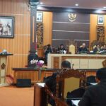 Rapat Paripurna VII Masa Persidangan III Tahun Sidang 2022/2023 dengan agenda Jawaban dan/atau Tanggapan Bupati Jembrana atas Pandangan Umum Fraksi DPRD Kabupaten Jembrana. (Foto: M-011)