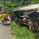 Mobil Angkutan Umum Terguling di Malteng, 1 Orang Meninggal Dunia 