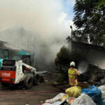 Tempat Pengolahan Sampah Samtaku Jimbaran Terbakar Hebat