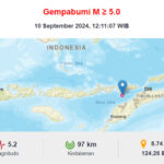 Gempa Magnitudo 5,2 Guncang Alor, NTT