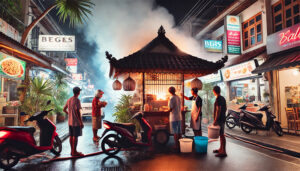 ilustrasi kebakaran warung